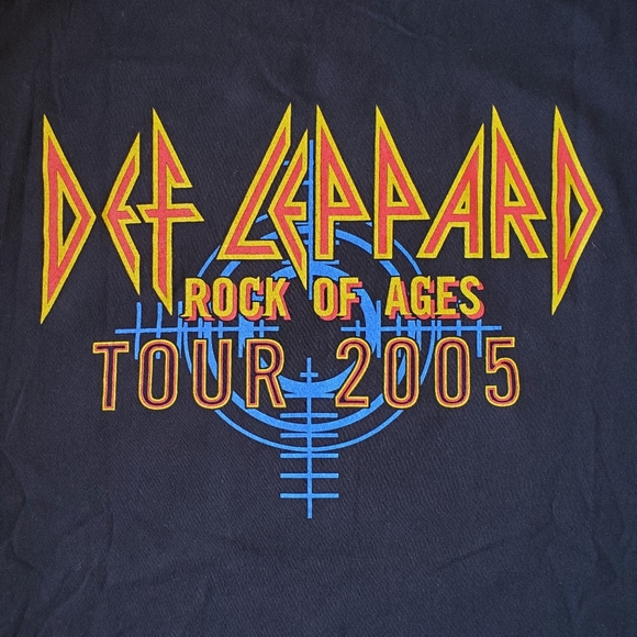 DEF LEPPARD Rock of Ages Tour 2005 XL NWOT Joe Elliott British Rock Royalty - Picture 3 of 11